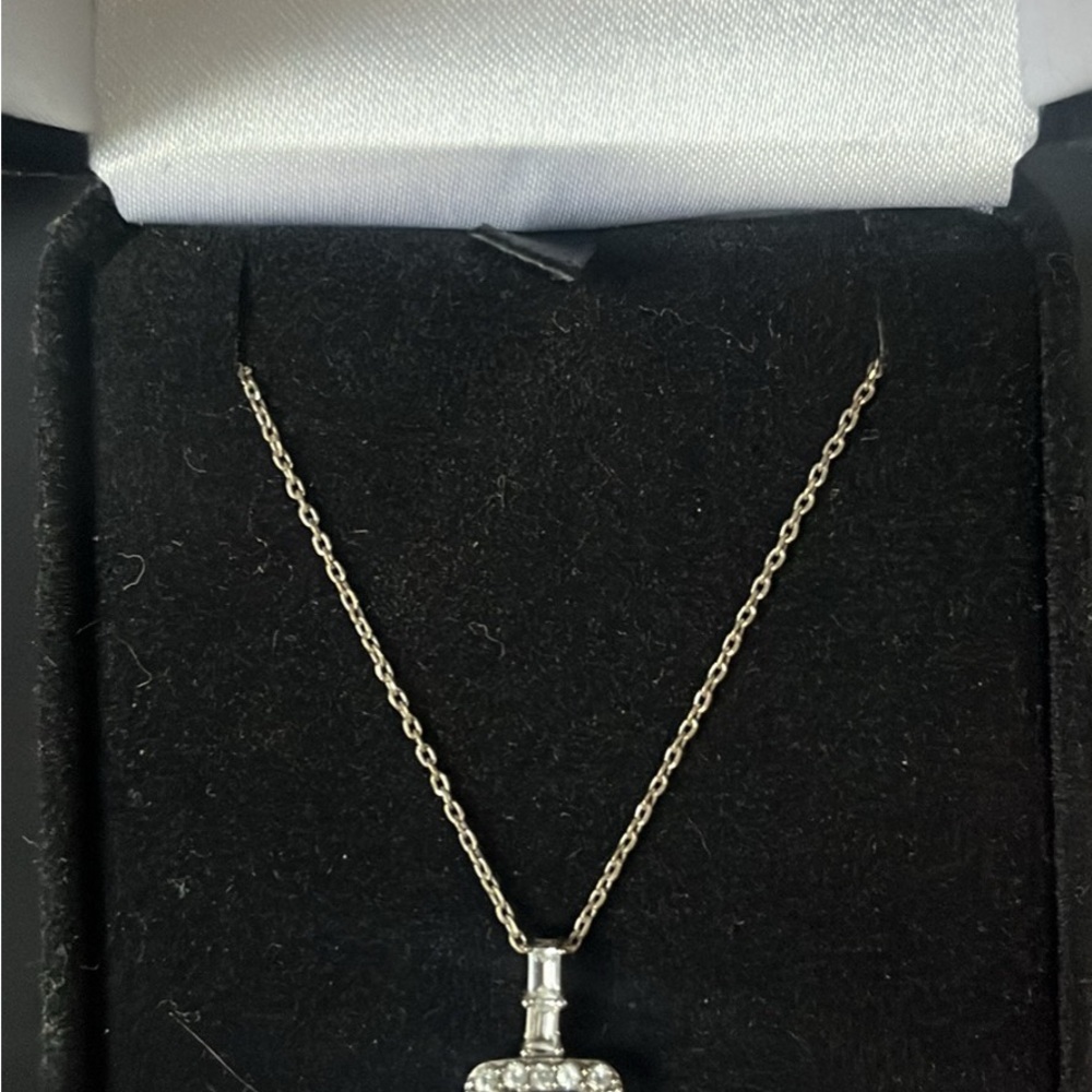 Kay Jewelers Sapphire Blue and Silver Ring with Necklace - Picture 2 of 6